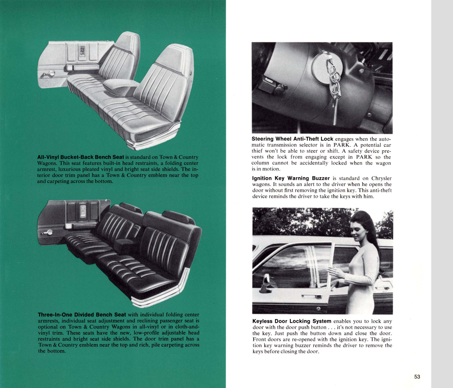 1971 Chrysler Features Brochure Page 59